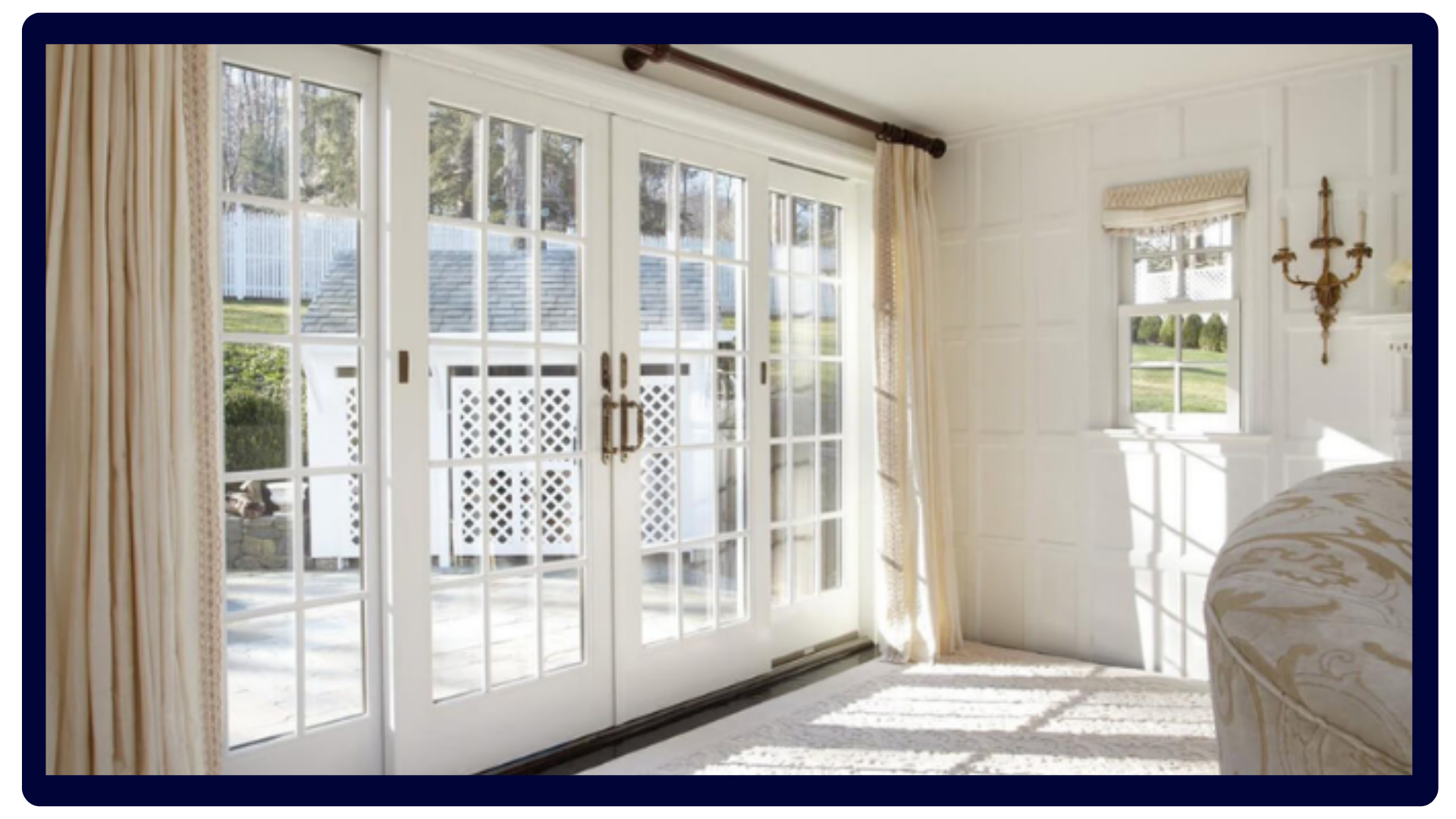 Center Opening Sliding UPVC Door